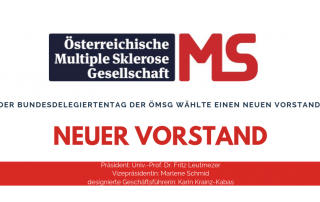 Der Bundesdelegiertentag der Österreichischen Multiple Sklerose Gesellschaft wählte am 4. Oktober 2019 einen neuen Vorstand.