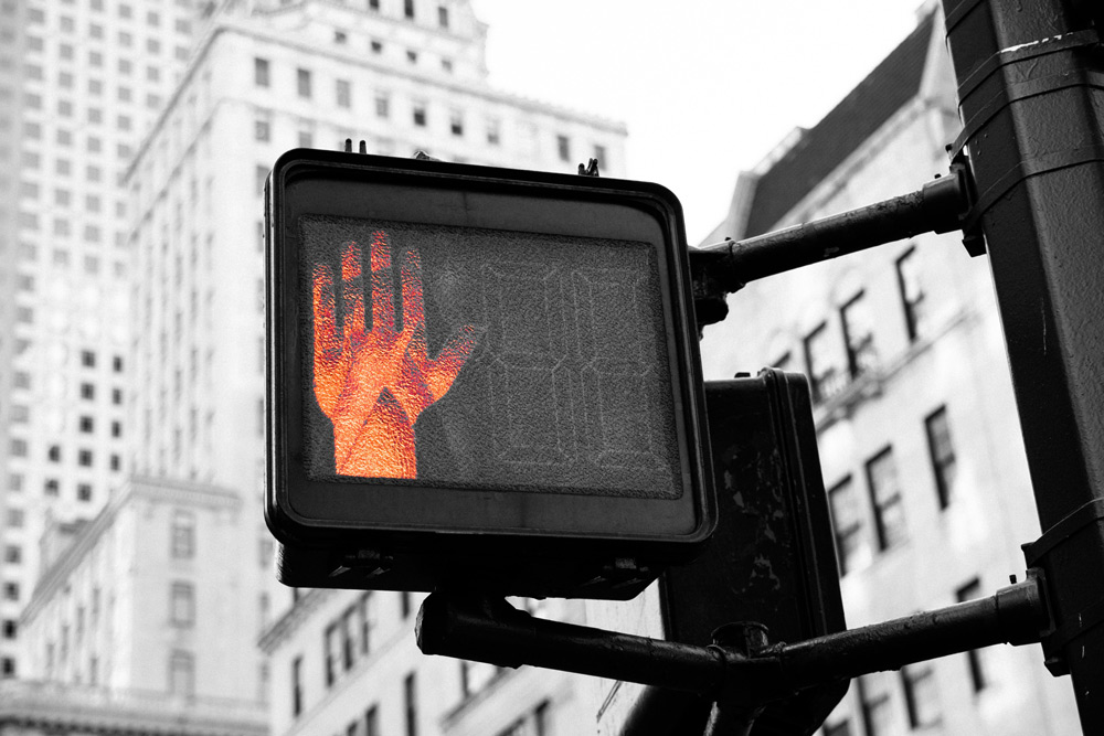 Ampel mit roter Hand, Credit: Kai Pilger, Unsplash