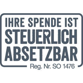 Ihre Spende ist absetzbar