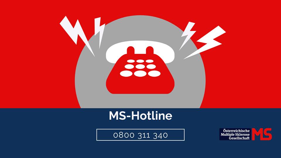 Illustration Telefon, Text: MS-Hotline 0800 311 340