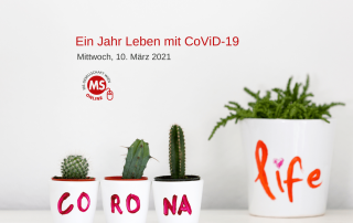 Kakteen mit handgeschriebener Aufschrift "Corona Life". Text: Workshop: Ein Jahr Leben mit CoViD-19. Credit: Canva